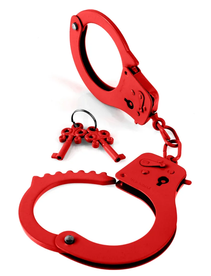 Pipedream Anal Metal Handcuffs Red