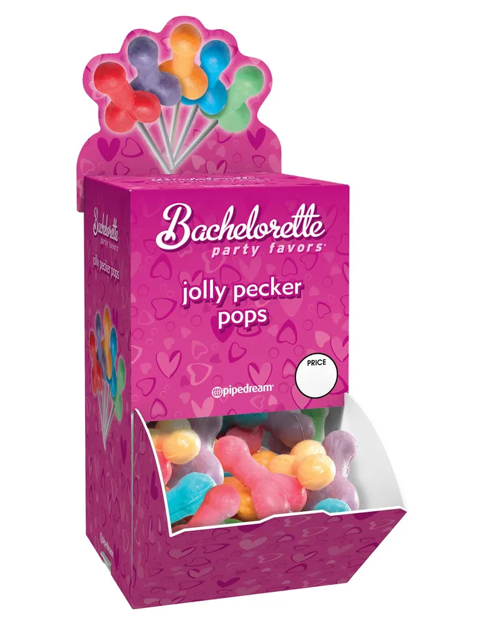 Pipedream Couples Bachelorette Party Favors Jolly Pecker Pops 50 Piece Display Box