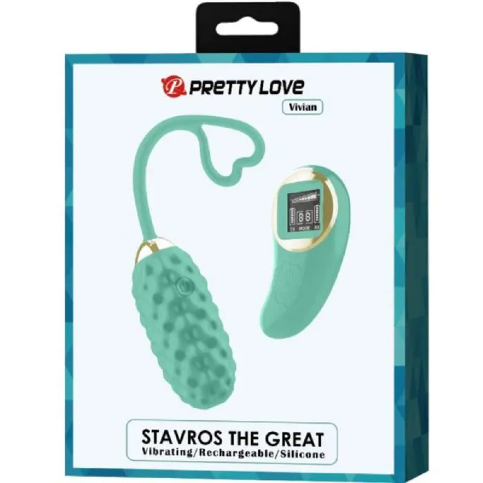 Pretty Love Female Sex Toys Vivian Remote Control Vibrating Egg Turquoise