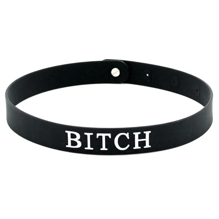 Rimba Black Silicone Bitch Collar Anal Rimba Black Silicone Bitch Collar Anal