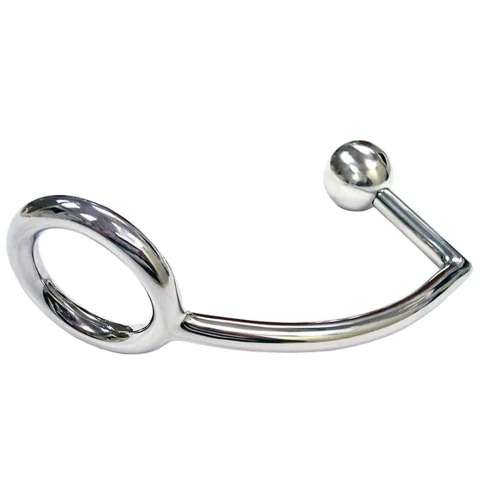Rouge Garments Male Sex Toys Rouge Stainless Steel Cock Ring With Anal Probe Rouge Garments Male Sex Toys Rouge Stainless Steel Cock Ring With Anal Probe