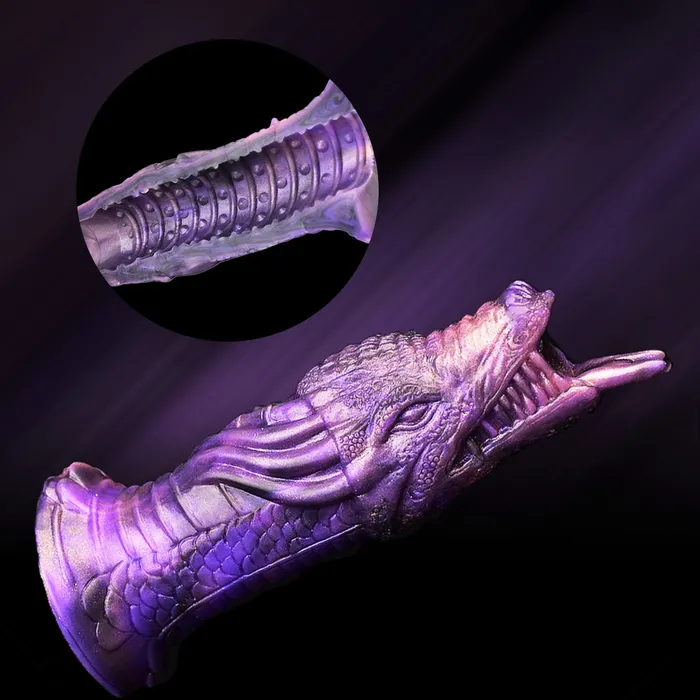 Samael Dragon Penis Sleeve Hollow Cock Extender DirtyToyz Male Sex Toys