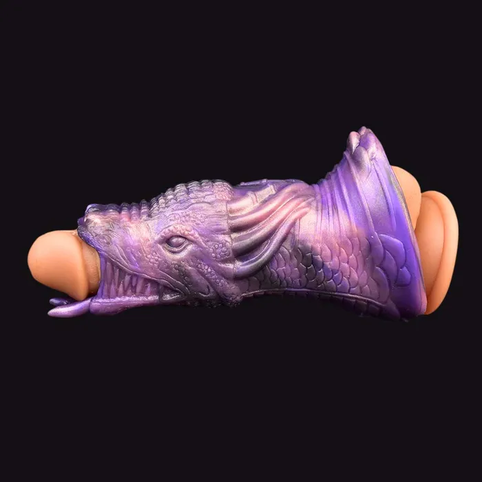 Samael Dragon Penis Sleeve Hollow Cock Extender DirtyToyz Male Sex Toys