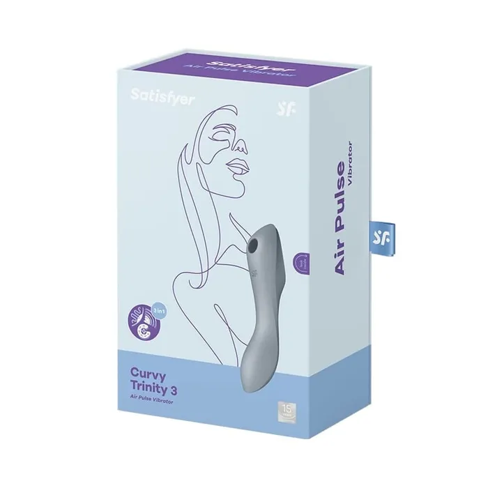 Satisfyer Vibrators Satisfyer Curvy Trinity 3 Vibrator bluegrey