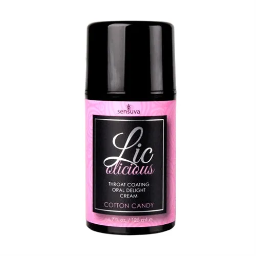 Sensuva Dildos LicOLicious Oral Delight Cream Cotton Candy 17 Oz