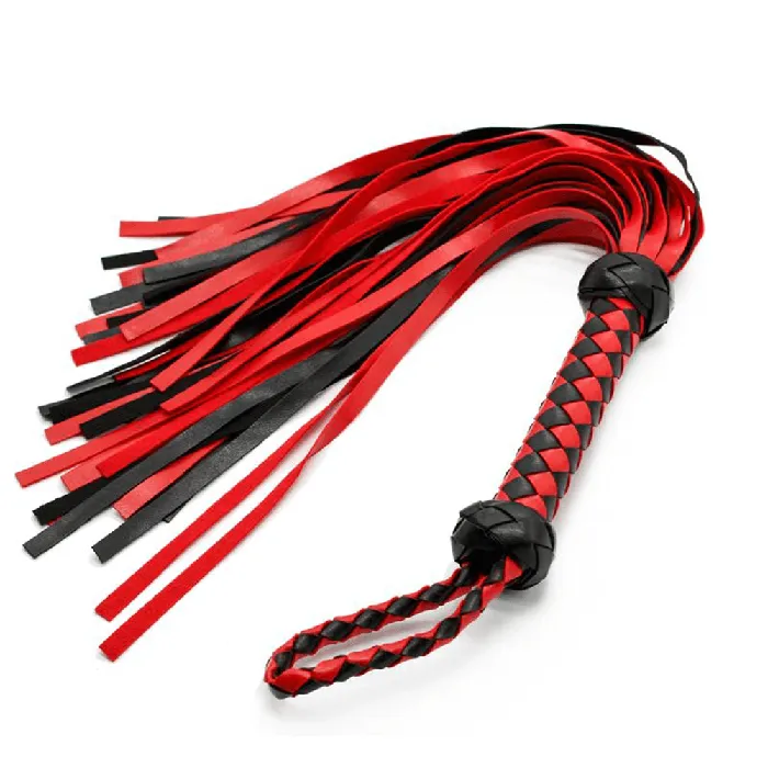 Sexy Emporium 13 Inch Red Black Chequered Flogger Anal