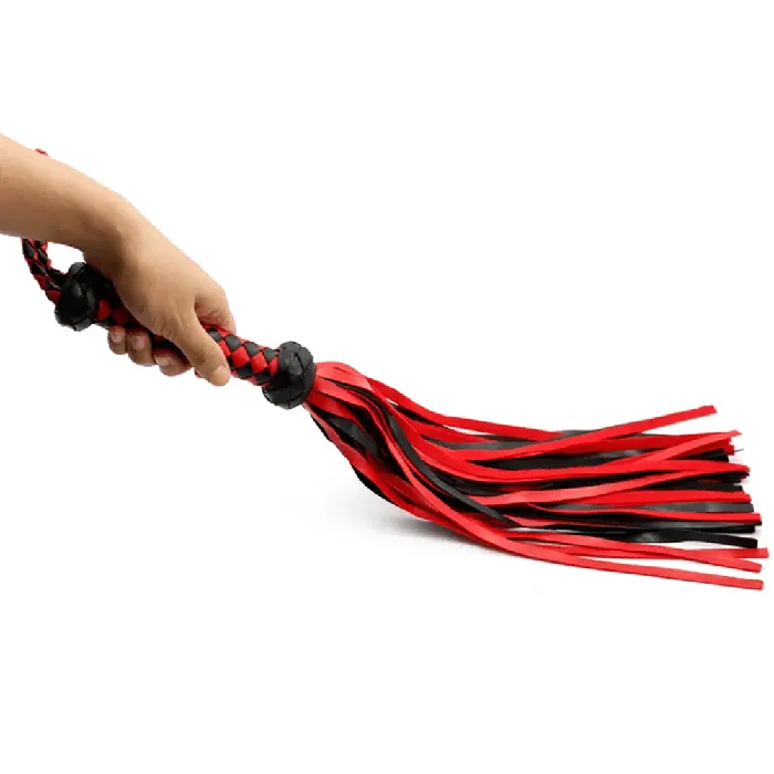 Sexy Emporium 13 Inch Red Black Chequered Flogger Anal Sexy Emporium 13 Inch Red Black Chequered Flogger Anal