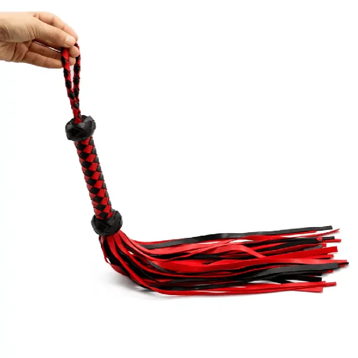 Sexy Emporium 13 Inch Red Black Chequered Flogger Anal Sexy Emporium 13 Inch Red Black Chequered Flogger Anal
