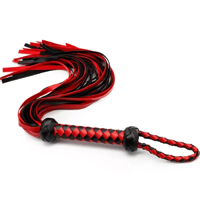 Sexy Emporium 13 Inch Red Black Chequered Flogger Anal Sexy Emporium 13 Inch Red Black Chequered Flogger Anal