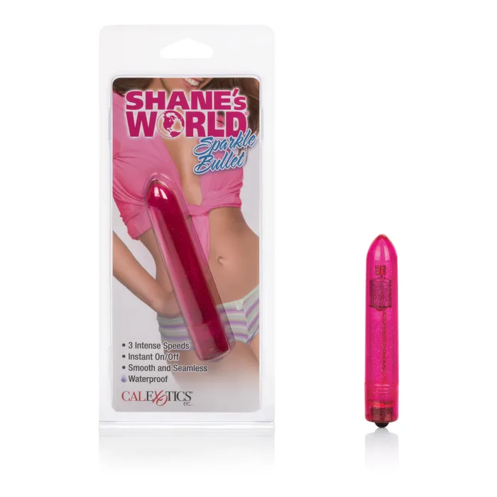 Shanes World Sparkle Bullet Pink CalExotics Female Sex Toys Shanes World Sparkle Bullet Pink CalExotics Female Sex Toys