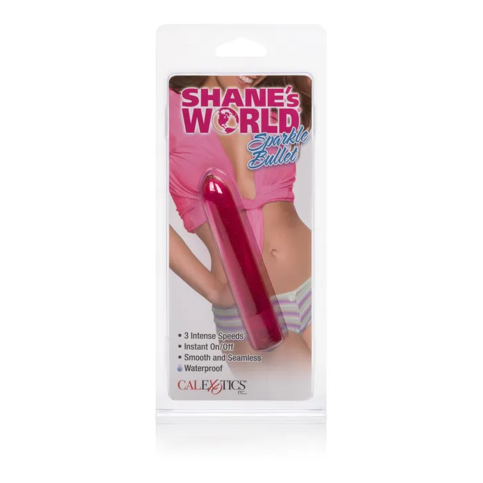 Shanes World Sparkle Bullet Pink CalExotics Female Sex Toys Shanes World Sparkle Bullet Pink CalExotics Female Sex Toys