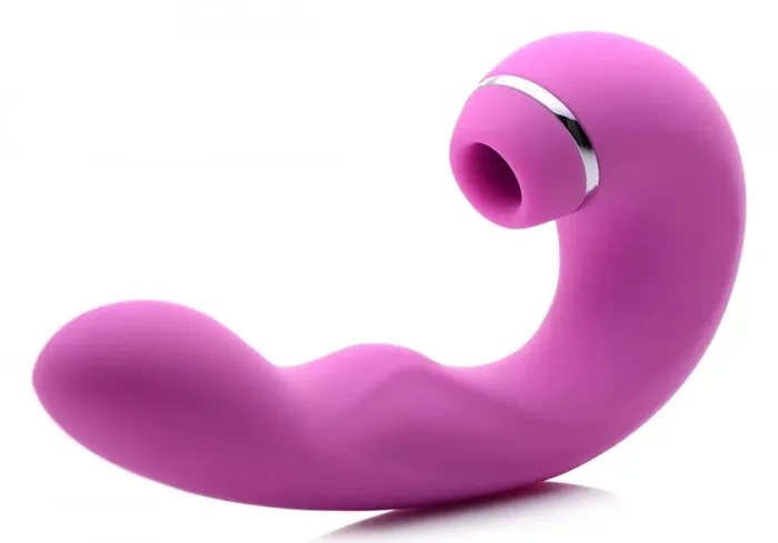Shegasm Female Sex Toys Shegasm 5 Star 10X Tapping Silicone GSpot Vibrator with Suction Pink