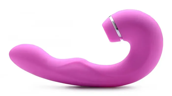 Shegasm Female Sex Toys Shegasm 5 Star 10X Tapping Silicone GSpot Vibrator with Suction Pink