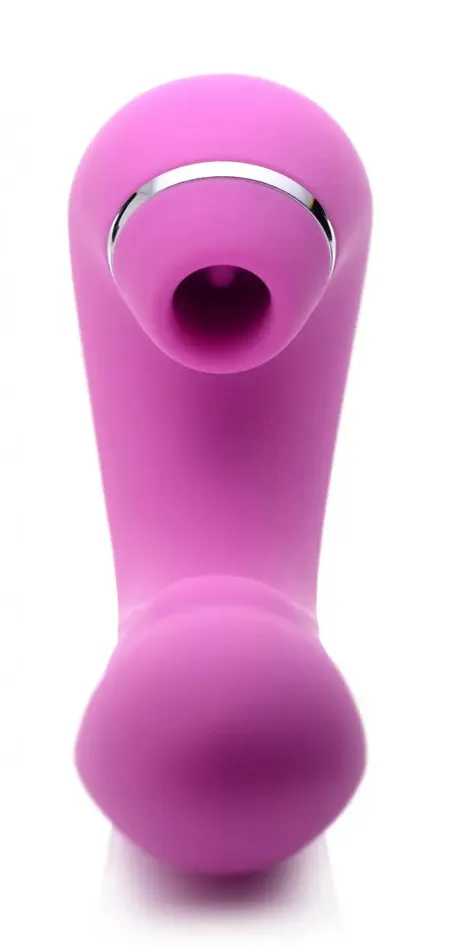 Shegasm Female Sex Toys Shegasm 5 Star 10X Tapping Silicone GSpot Vibrator with Suction Pink
