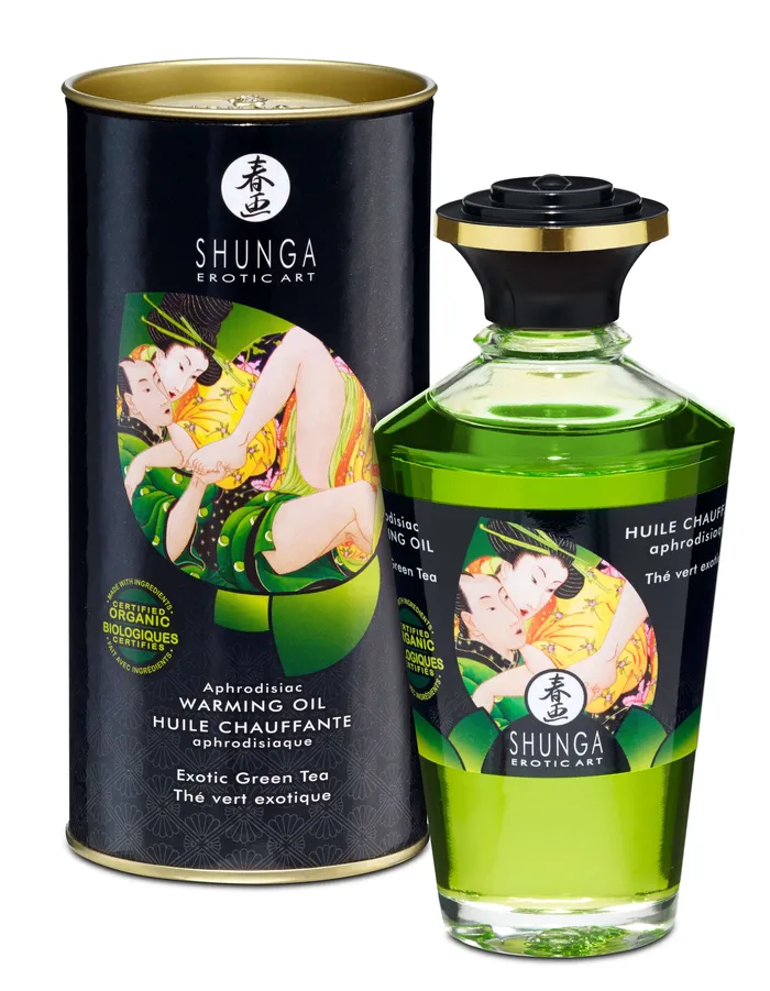 Shunga Female Sex Toys Shunga Aphrodisiac Warming Oil Exotic Green Tea