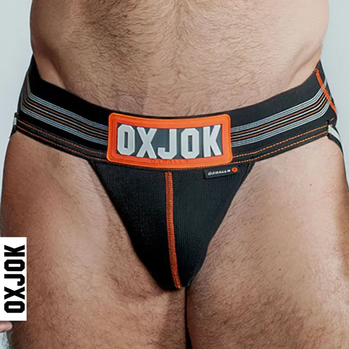 Slingjock Upthrust SliderStrap Jock Black Iron Medium OXJok Anal