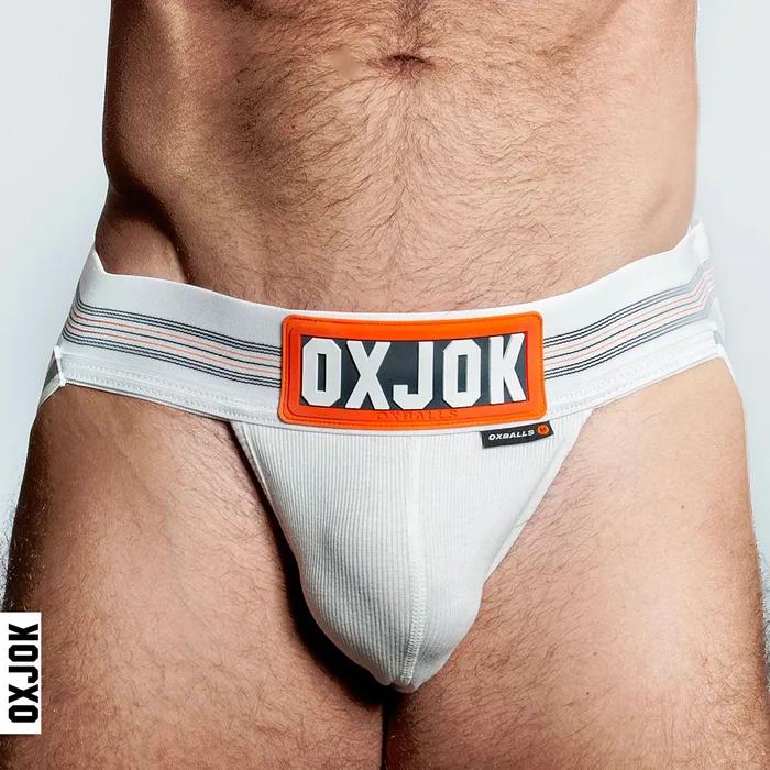 Slingjock Upthrust SliderStrap Jock White Snow Xl OXJok Female Sex Toys