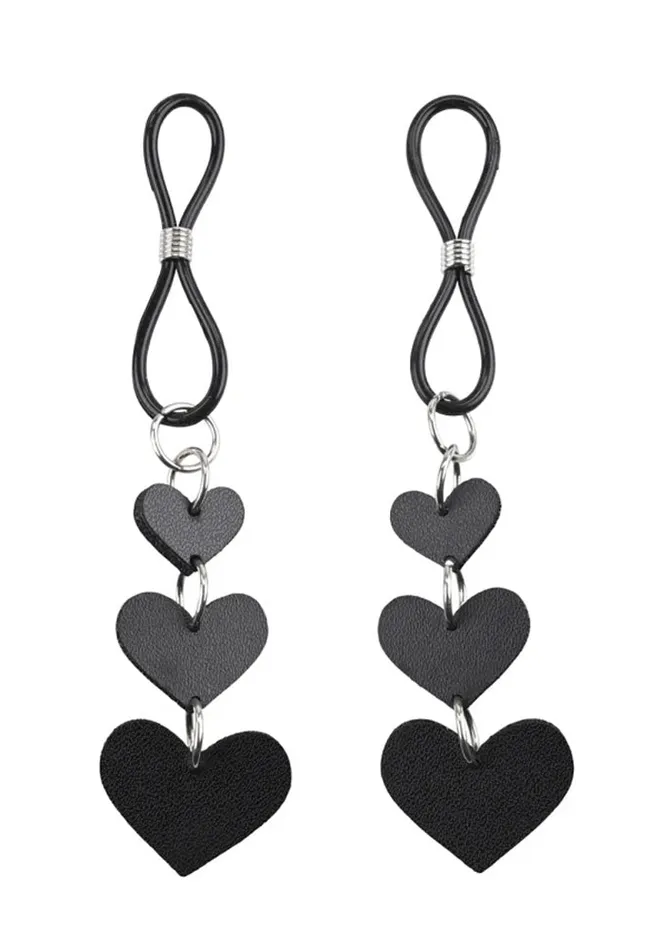 Sportsheets Heart Nipple Ties Black Anal