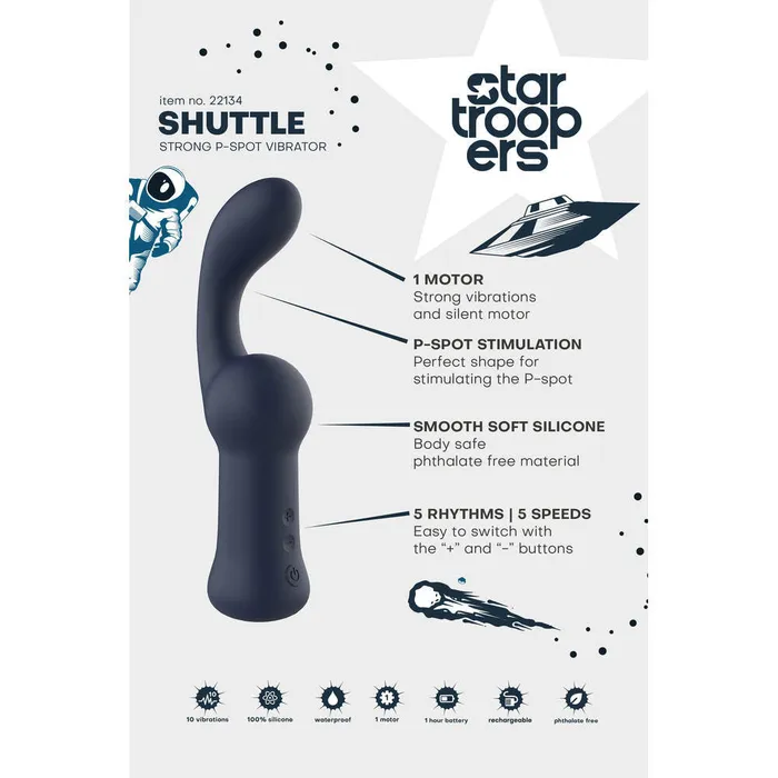 Startroopers Shuttle Strong PSpot Vibe Dream Toys Vibrators