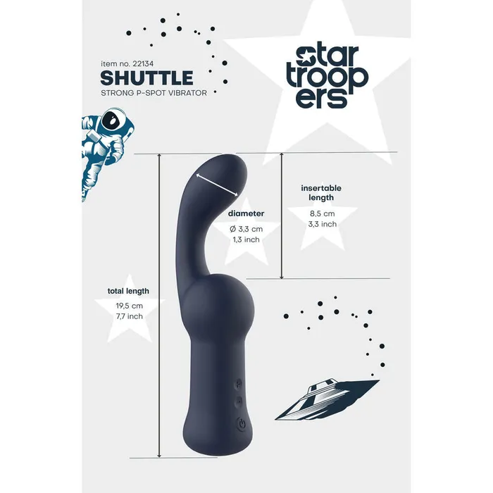 Startroopers Shuttle Strong PSpot Vibe Dream Toys Vibrators