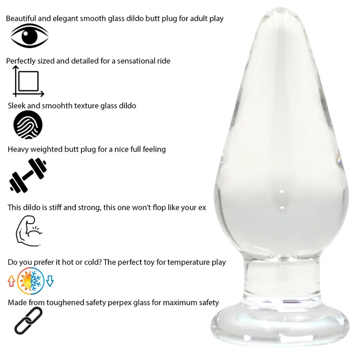 The Ultimate Glass Butt Plug Sexy Emporium Anal
