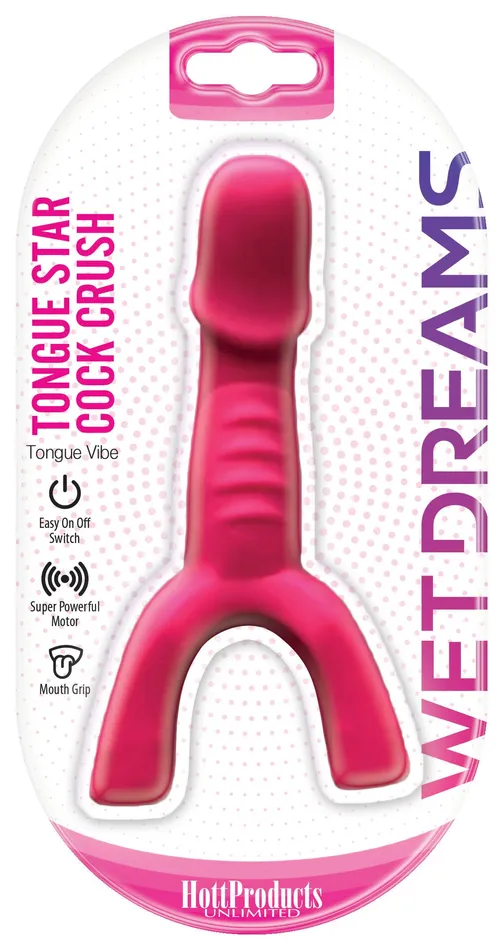 Tongue Star Cock Crush Tongue Vibe With Penis Super Powerful Motor Pink Hott Products Male Sex Toys Tongue Star Cock Crush Tongue Vibe With Penis Super Powerful Motor Pink Hott Products Male Sex Toys