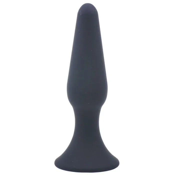 Various Toy Brands Anal Medium Classic Black Silicone Butt Plug