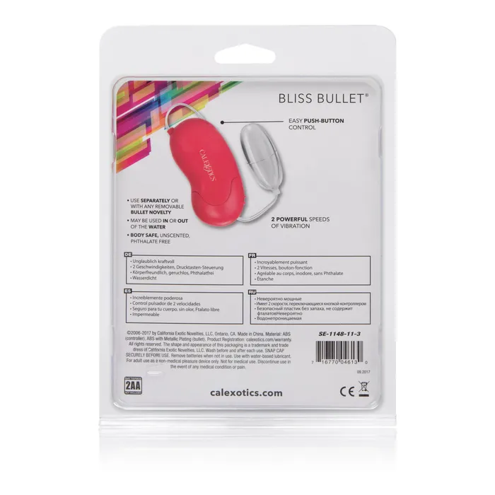 Vibrators CalExotics Bliss Bullet Red Vibrators CalExotics Bliss Bullet Red