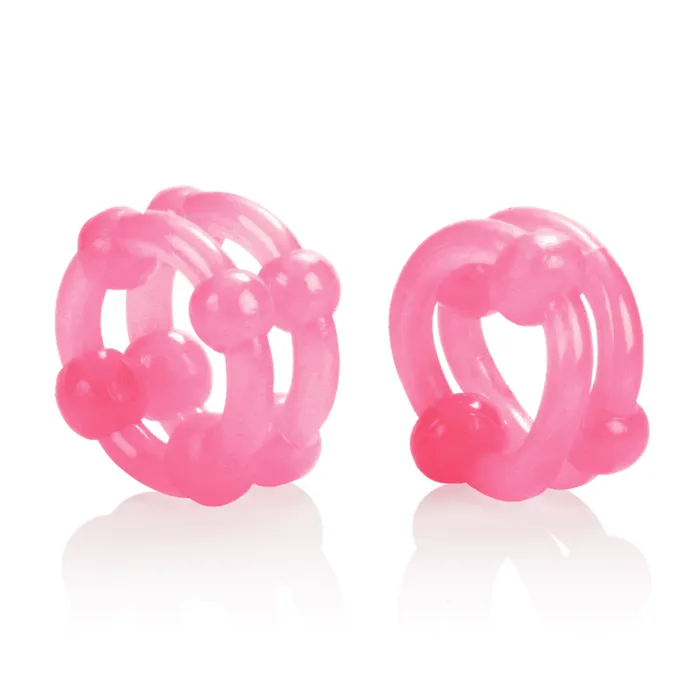 Vibrators CalExotics Island Rings Double Stacker Pink Vibrators CalExotics Island Rings Double Stacker Pink