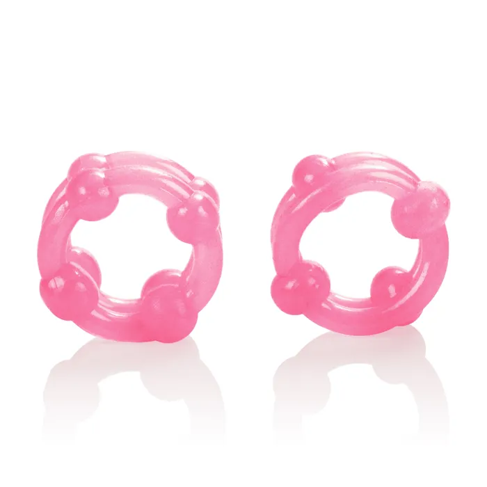 Vibrators CalExotics Island Rings Double Stacker Pink Vibrators CalExotics Island Rings Double Stacker Pink