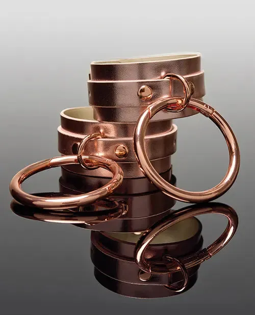 Vibrators Coquette International Pleasure Collection Adjustable Handcuffs Bondage Cuffs Rose Gold