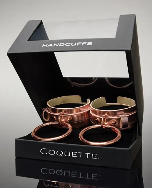 Vibrators Coquette International Pleasure Collection Adjustable Handcuffs Bondage Cuffs Rose Gold