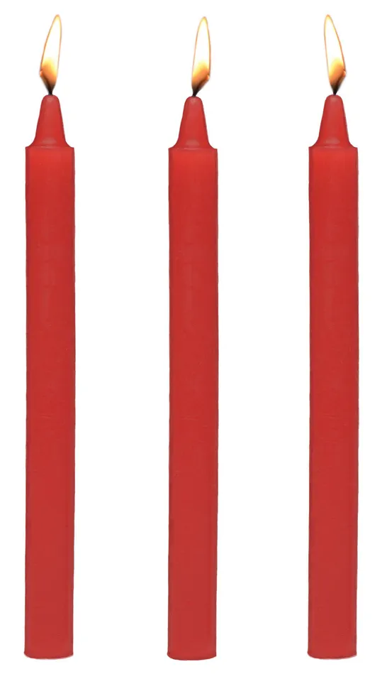 Vibrators Fetish Drip Candles 3pk Red XR Brands