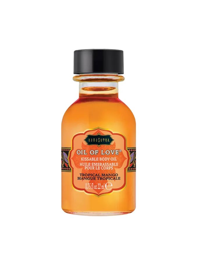 Vibrators Kama Sutra Oil of Love Tropical Mango 075 Fl Oz 22 ml