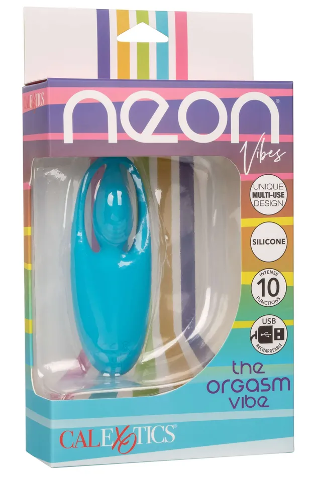 Vibrators Neon Vibes the Orgasm Vibe Blue CalExotics