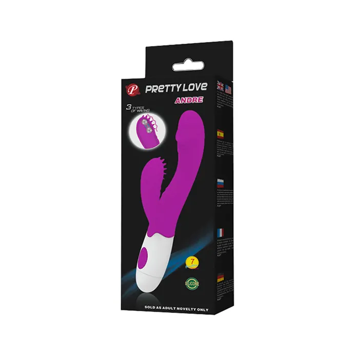 Vibrators Pretty Love Andre 7 Function Purple Pretty Love