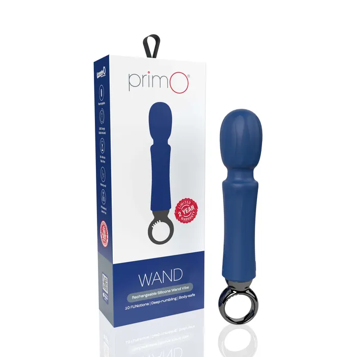 Vibrators Screaming O Primo Wand Rechargeable Vibe Blueberry