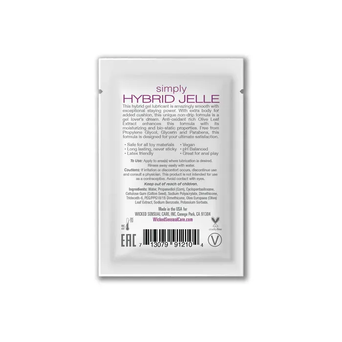 Vibrators Wicked Simply Hybrid Jelle Sachet