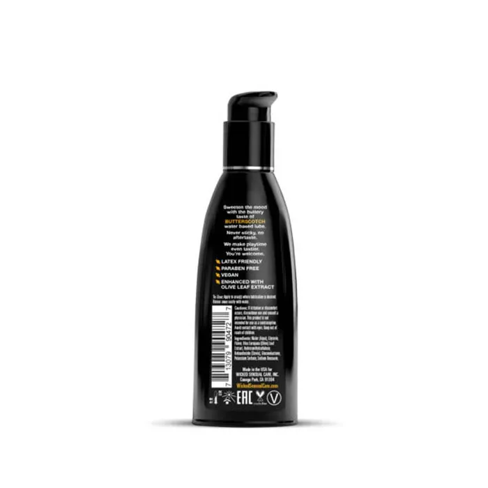 Wicked Sensual Care Lubricants Butterscotch Flavored Water Based Lubricant 2 Oz Wicked Sensual Care Lubricants Butterscotch Flavored Water Based Lubricant 2 Oz