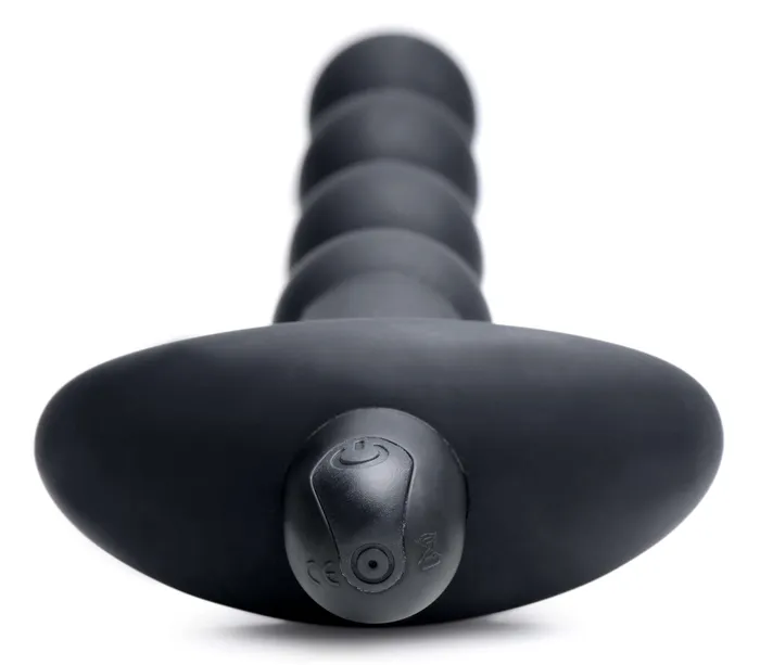 XR Brands Bang Bang Vibrating Silicone Anal Beads and Remote Black Anal XR Brands Bang Bang Vibrating Silicone Anal Beads and Remote Black Anal