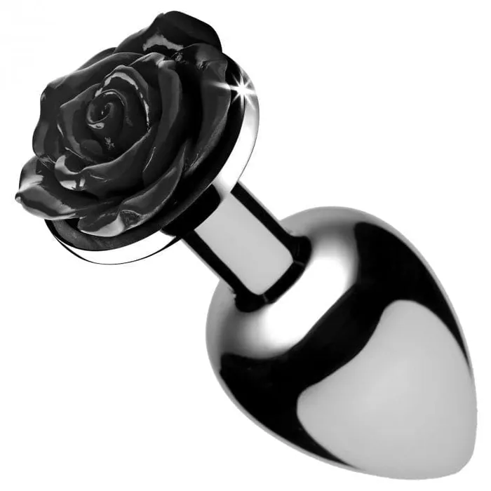 XR Brands Booty Sparks Black Rose Anal Plug Medium Male Sex Toys