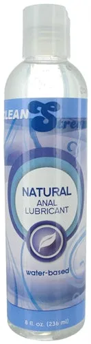 XR Brands Clean Stream Lubricants Natural Water Based Anal Lubricant 8 Oz