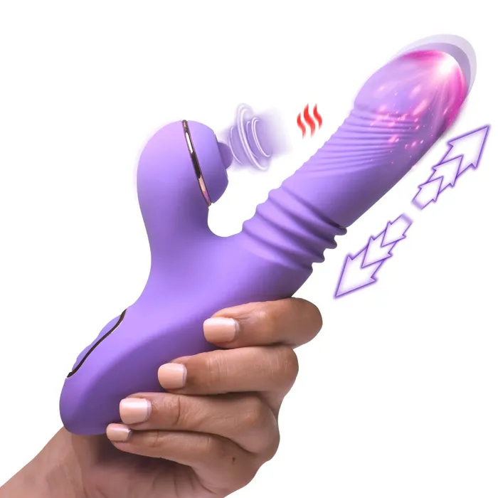 XR Brands Female Sex Toys ProThrust Max 14X Thrusting Pulsing Warming Silicone Rabbit Vibrator XR Brands Female Sex Toys ProThrust Max 14X Thrusting Pulsing Warming Silicone Rabbit Vibrator