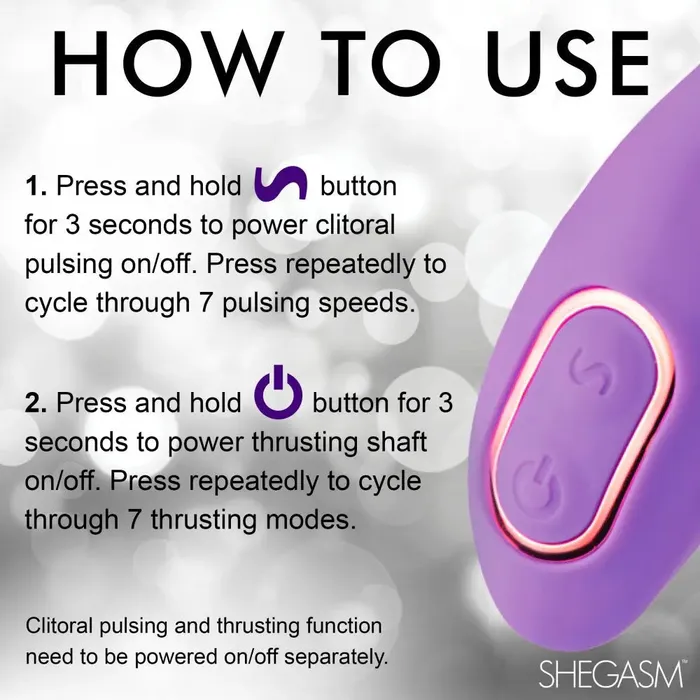 XR Brands Female Sex Toys ProThrust Max 14X Thrusting Pulsing Warming Silicone Rabbit Vibrator
