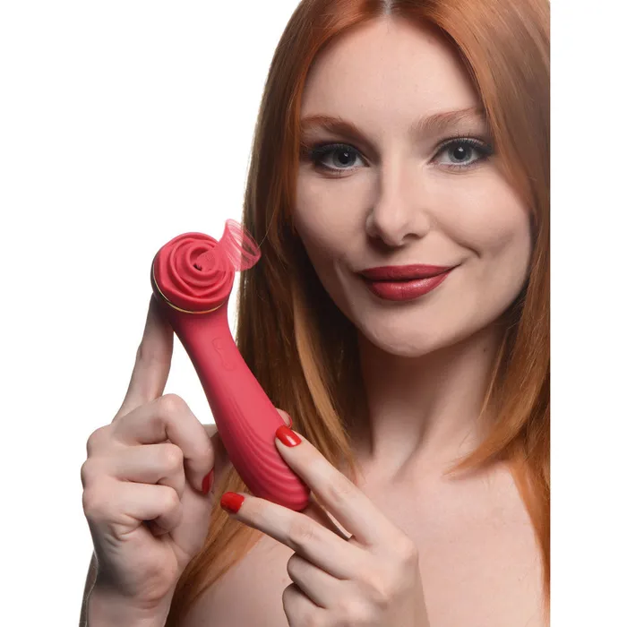 XR Brands inmi Vibrators Bloomgasm Passion Petals 10x Suction Rose Vibrator Red XR Brands inmi Vibrators Bloomgasm Passion Petals 10x Suction Rose Vibrator Red
