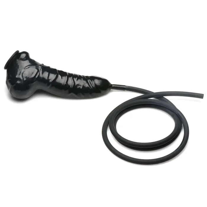 XR Brands Master Series Male Sex Toys Guzzler Realistic Penis Sheath With Tube Black XR Brands Master Series Male Sex Toys Guzzler Realistic Penis Sheath With Tube Black