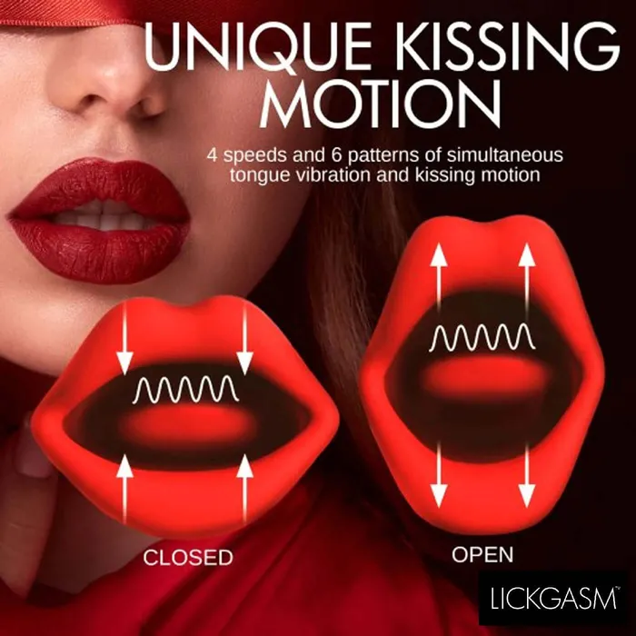 XR Brands Shegasm Female Sex Toys Magic Kiss Kissing Clitoral Stimulator With Thrusting Vibrator Red XR Brands Shegasm Female Sex Toys Magic Kiss Kissing Clitoral Stimulator With Thrusting Vibrator Red