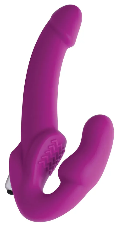 XR Brands Strap U Female Sex Toys Evoke Vibrating Strapless Silicone Strapon Dildo