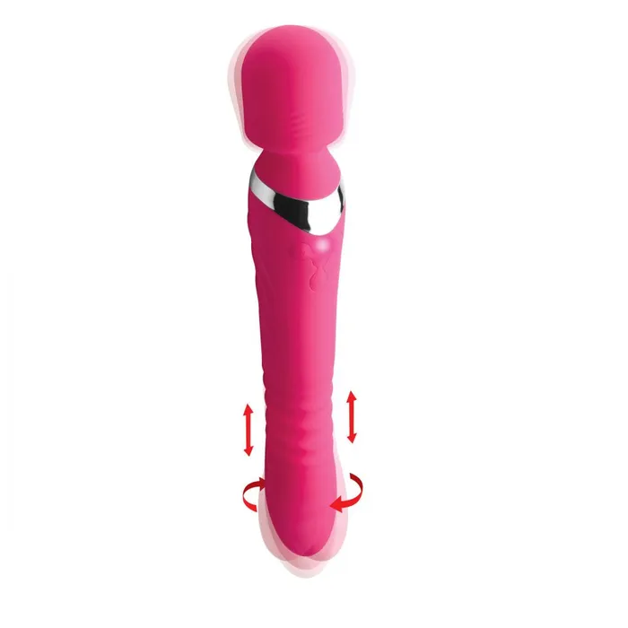 XR Brands Vibrators Ultra Thrusting and Vibrating Silicone Wand